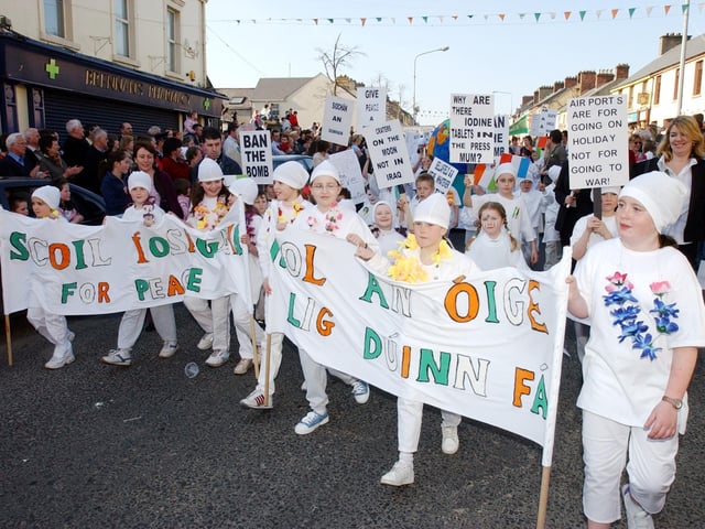 Buncrana St Patrick's Day in 2003:.