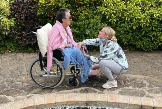 Geraldine and mother Donna.