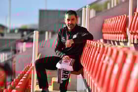 Derry City’s new manager Tiernan Lynch at the Brandywell on Wednesday.  Photograph: George Sweeney