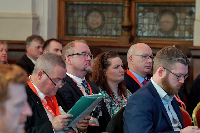 Party members at the SDLP annual Conference, held in St Columb’s Hall. Photo: George Sweeney. DER2312GS – 51