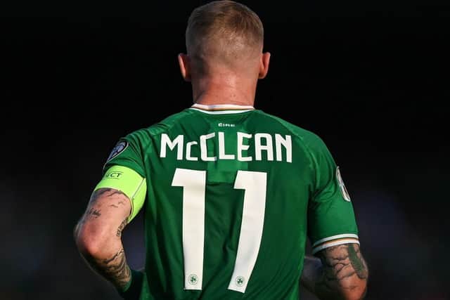 James McClean will represent Ireland for the final time in Tuesday's international friendly at the Aviva.