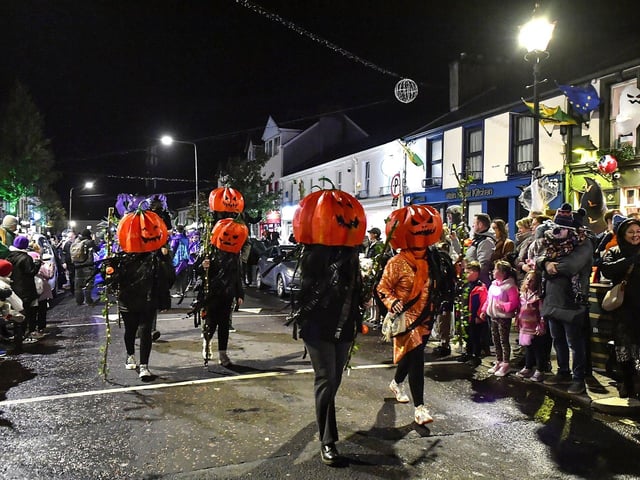 Halloween Parade in Buncrana on Sunday evening. Photograph: George Sweeney