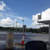 Flags have been erected at Drumahoe Park and Ride