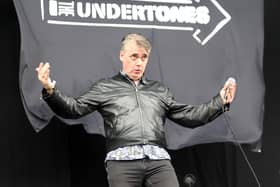 Paul McLoone of the Undertones during the first day of Tennent's Vital at Belfast's Boucher Park.