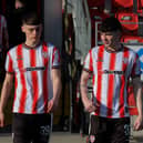 Derry City’s Conor Barr and, right, Sean Patton who has signed a loan deal with Finn Harps. Photo: George Sweeney