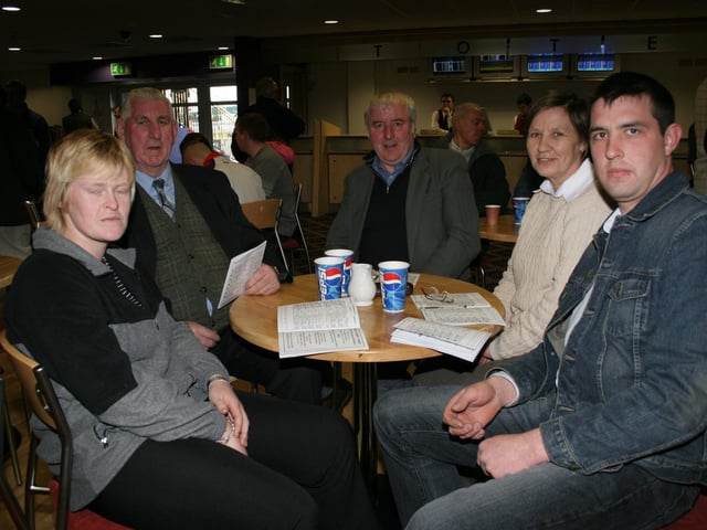 Derry and Donegal people enjoying a night at Lifford races in April 2005.