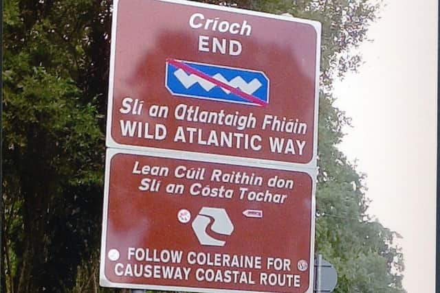 The end of the Wild Atlantic Way at Muff.