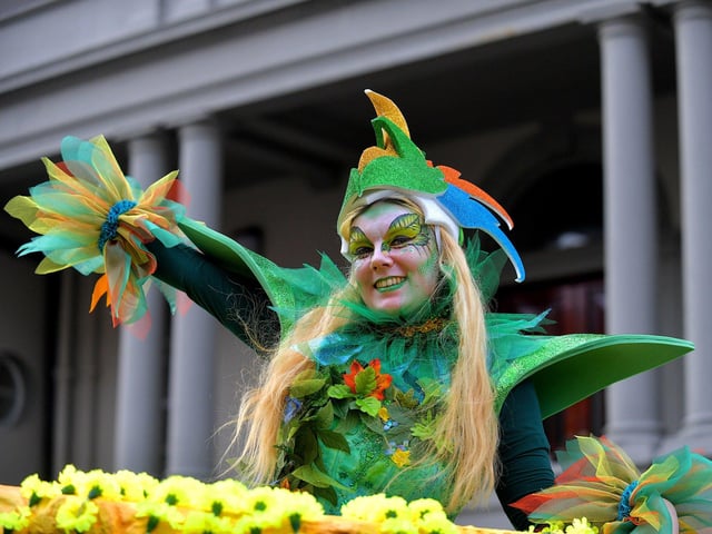 Participant in Derry‘s St Patrick’s Day parade on Friday afternoon. Photo: George Sweeney. DER2311GS – 55