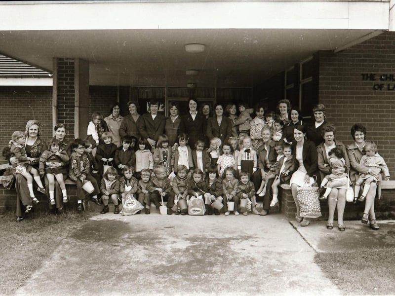 Carnhill Playgroup pictured before an outing to Lisfannon.