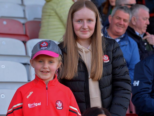 Derry fans at the game against Donegal. Photo: George Sweeney