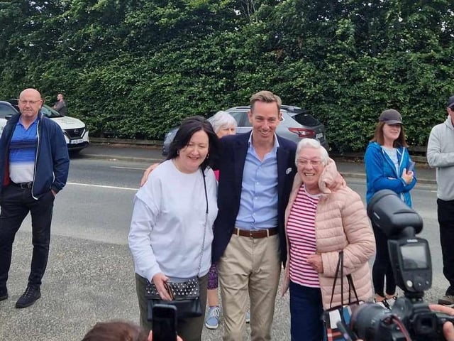 Local people meet presenter Ryan Tubridy.