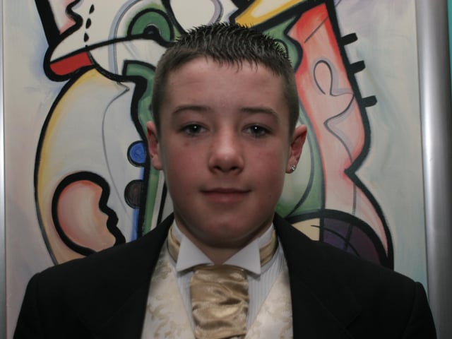 Damien McGuinness all dressed up