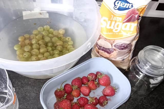 Fruit, sugar and water- the only ingredients you will need to make your own jam.