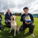 Pictured is Emma Meehan,  Geoffrey Mitchell and Mark Quinn