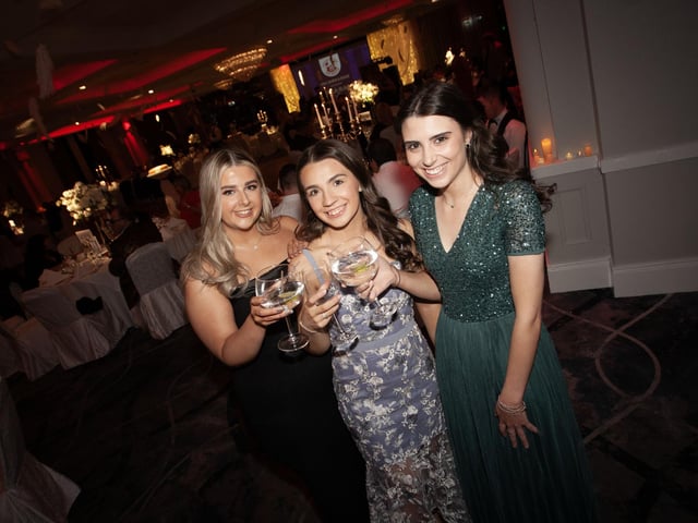 Emma Plaatt, Lauryn Duffy and Dalya Wilson pictured at Saturday's Gala Ball.