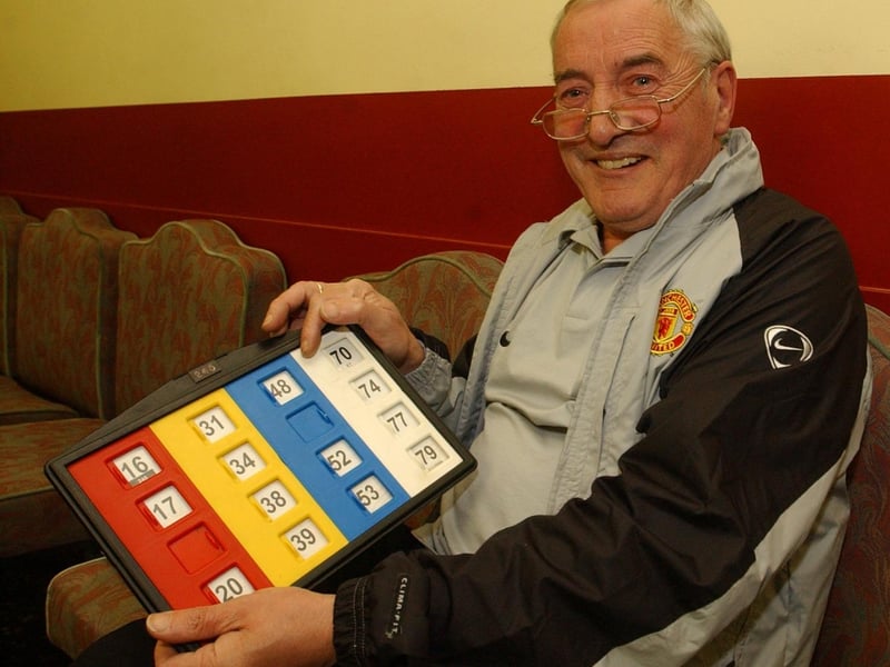 Joe Meehan. (2604PG27):Enjoying the craic at Strand Bingo back in April 2004.