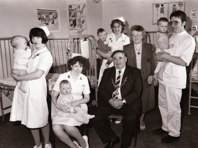 Mayor's Christmas Day visit to Altnagelvin Hospital.