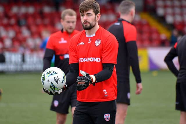 Goalkeeper Tadhg Ryan played against Sligo Rovers on Saturday. Photo: George Sweeney. DER2305GS – 43