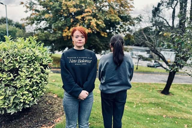 Two survivors who have spoken out against violence against women and girls