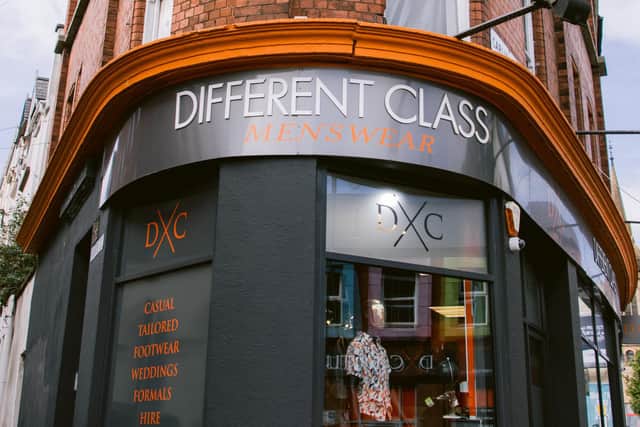 Different Class Menswear, Carlisle Road.