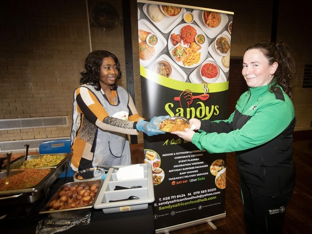 St. John Ambulance staff even tucked into some of the lovely dishes available at the Feile '25s Party in the Park (Big Bog BBQ) in Pilot's Row on Saturday. (Photos: Jim McCafferty Photography) : .