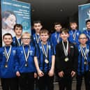 The Oxford United under-11's pictured at the D&D Youth awards ceremony in the Waterfoot Hotel on Friday evening.