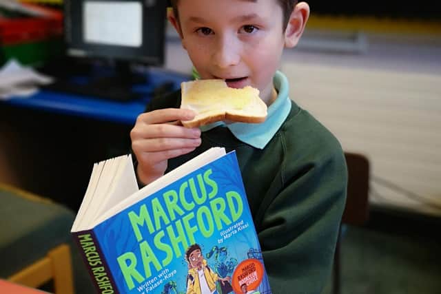 Ryan reading Marcus Rashford P6