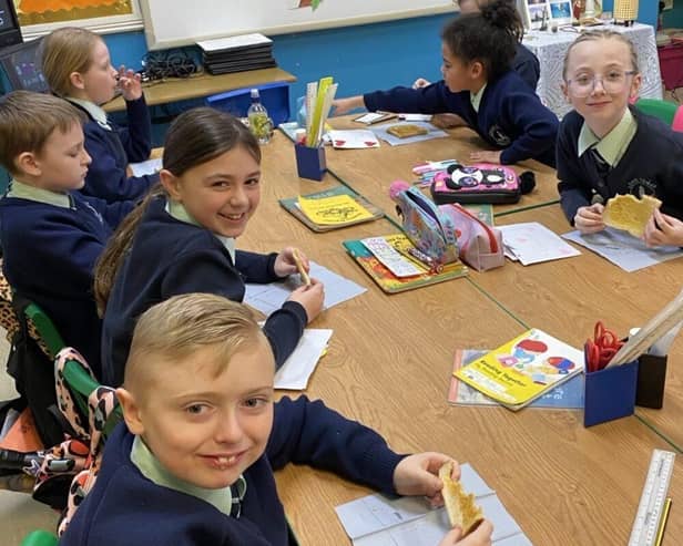 Pupils can now start the day with warm toast at Long Tower Primary School.