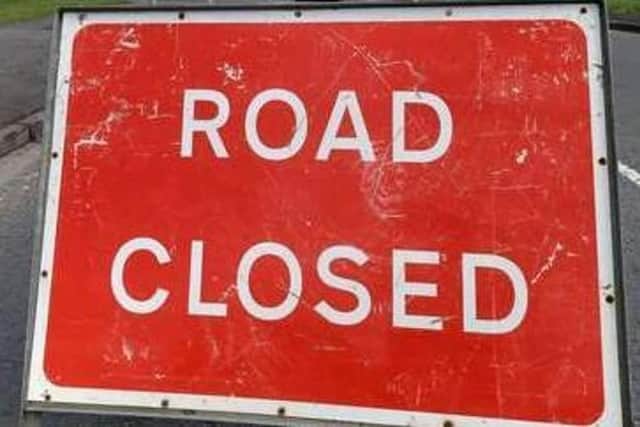 Road and lane closures are planned
