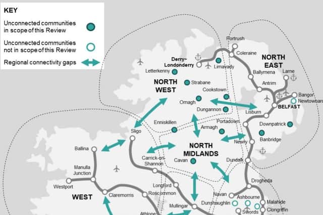 Connectivity challenges identified in Arup's draft rail review.