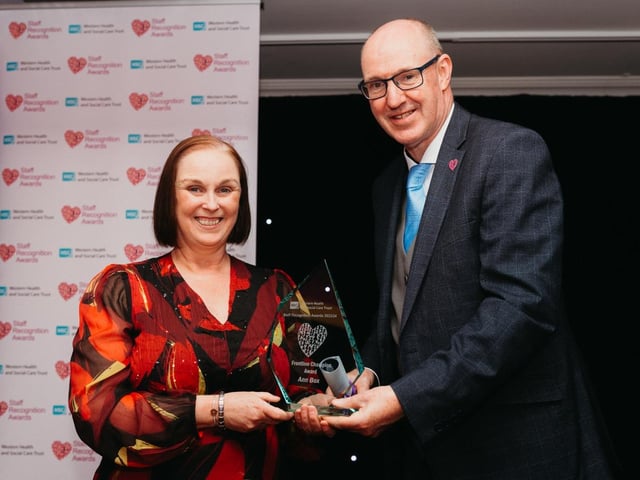 Ann Box, Respiratory Nurse Specialist, Altnagelvin Hospital - winner in the Frontline Champion of the Year Award category.