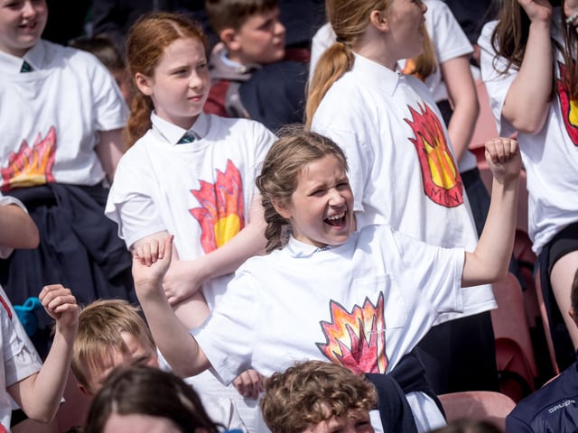 The annual Fan the Flame mass was celebrated recently in Celtic Park for pupils who recently made their confirmation.