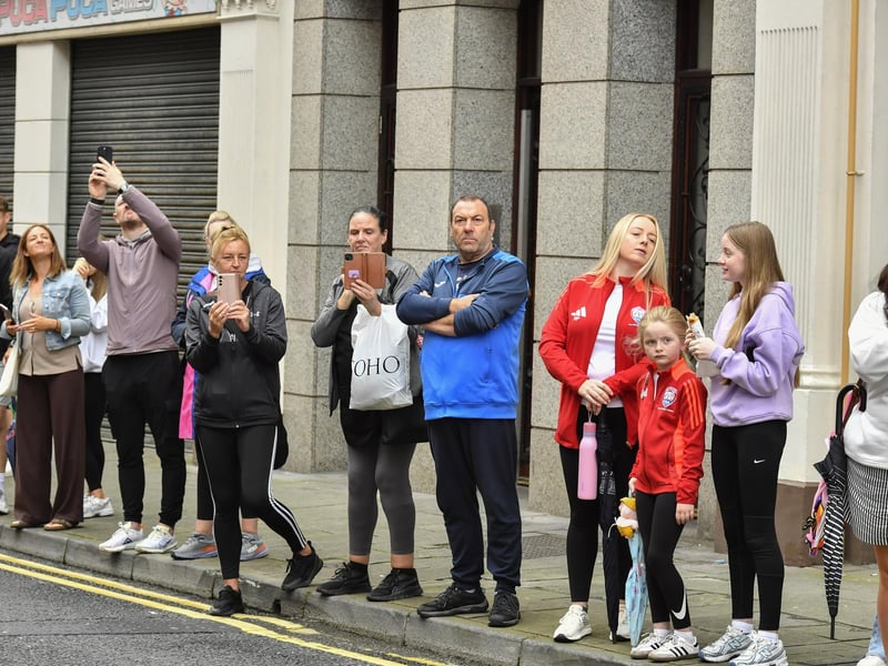 Supporters at the Foyle Cup teams parade. Photo: George Sweeney