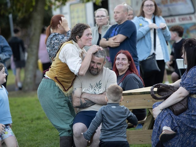 'Audience participation' at Bull Park on Friday evening. (Photos: Jim McCafferty Photography) : .