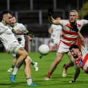 Craigbane’s  Cahir O’Kane scores a first half point against Ballerin.  Photo: George Sweeney