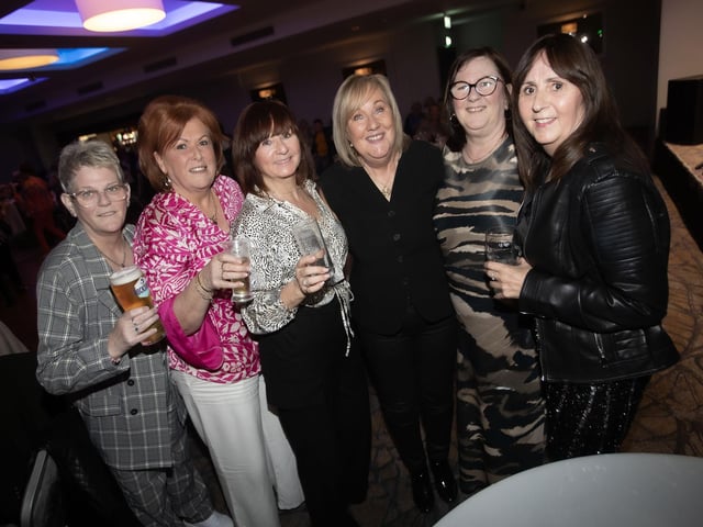 READY TO PARTY!. . . .Ladies from Pilot's Row/Dove House - Bridgeen McGee, Yvonne Irwin, Aine Kelly, Siobhan Logue, Joanne McVeigh and Stella Crossan. (Photos: JIm McCafferty Photography)