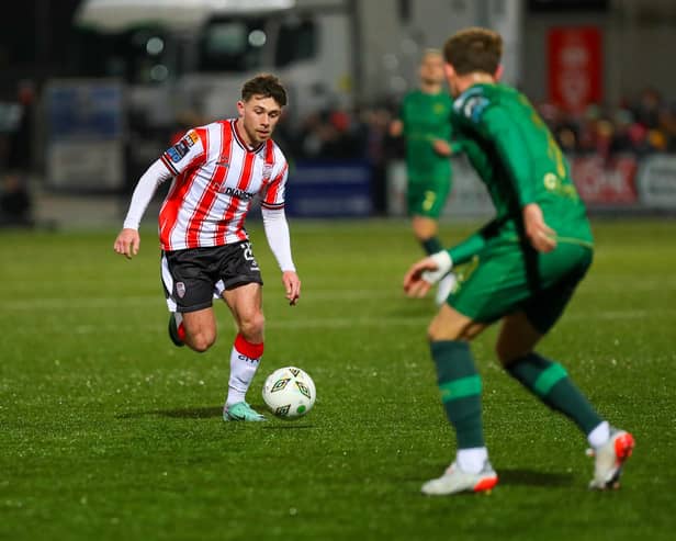Derry City midfielder Adam O'Reilly has been in top form for the Candy Stripes.