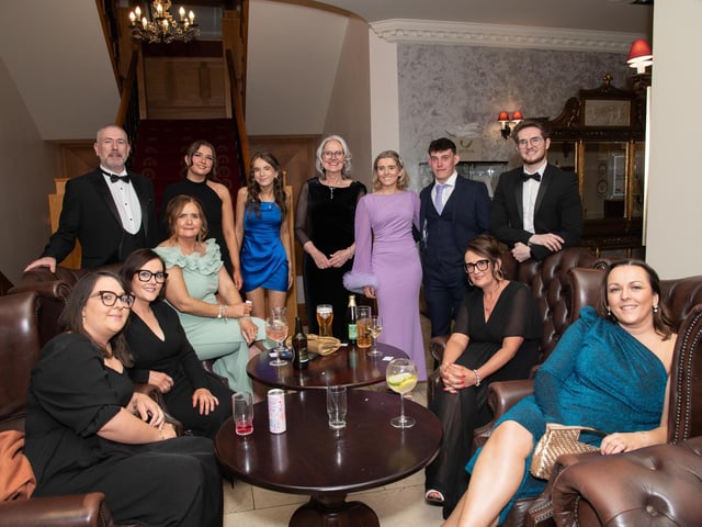 Inish Eye Care Opticians at the Carndonagh Traders Association Business and Community Awards in Ballyliffen Lodge Hotel on Saturday night last. Photo Clive Wasson
