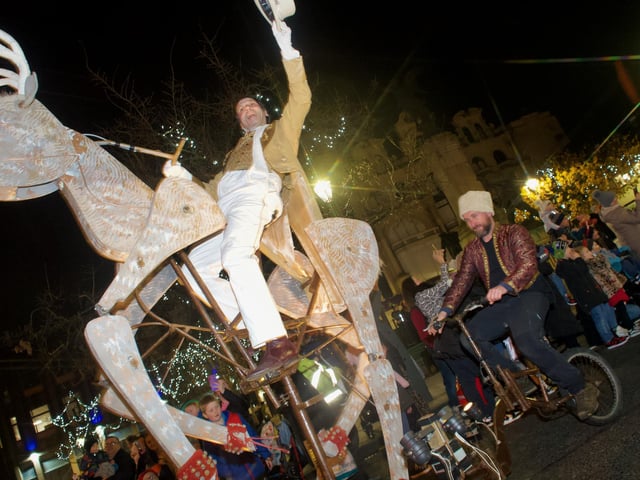 Performers from the parade.