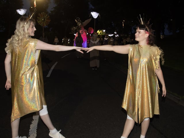 Two of the Lead Performers pictured at the start of Friday's Solas. (Photos: Jim McCafferty Photography) : .