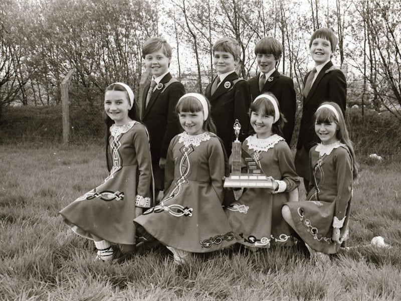 Winners and participants at Feis Dhoire Cholmcille back in 1984.