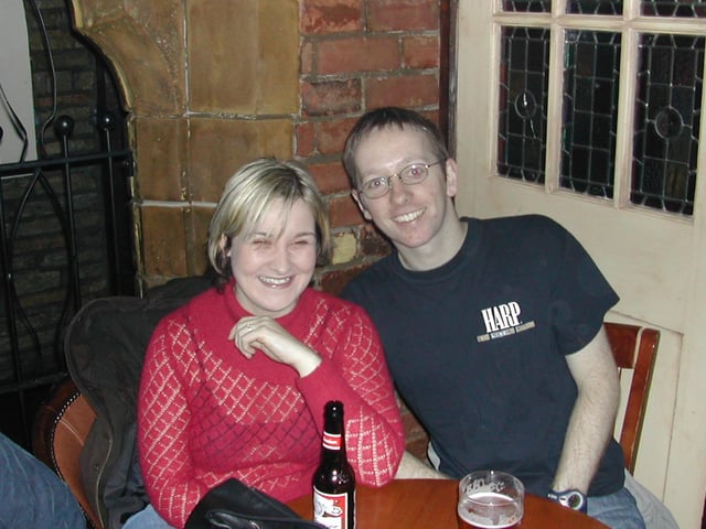 A night out at Café Roc / Earth in Derry in January 2003.
