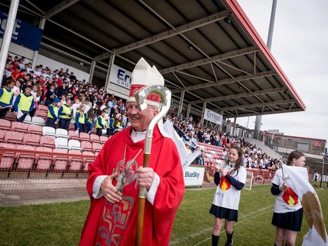 The annual Fan the Flame mass was celebrated recently in Celtic Park for pupils who recently made their confirmation.