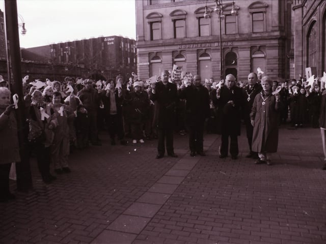 Peace Rally held at the Guildhall Square back in 1996.