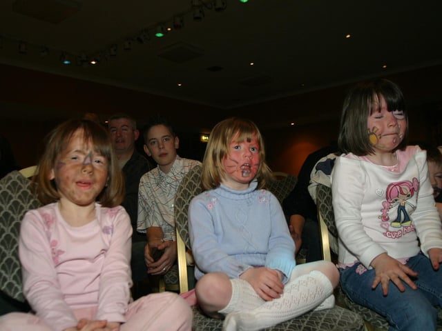 Party celebrations back in 2004: Ceri Laoi Hawes.