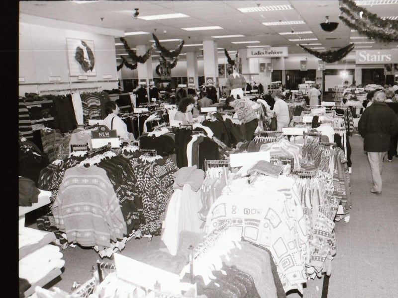 Shoppers and some of the stores at the Richmond Centre back in 1994.
