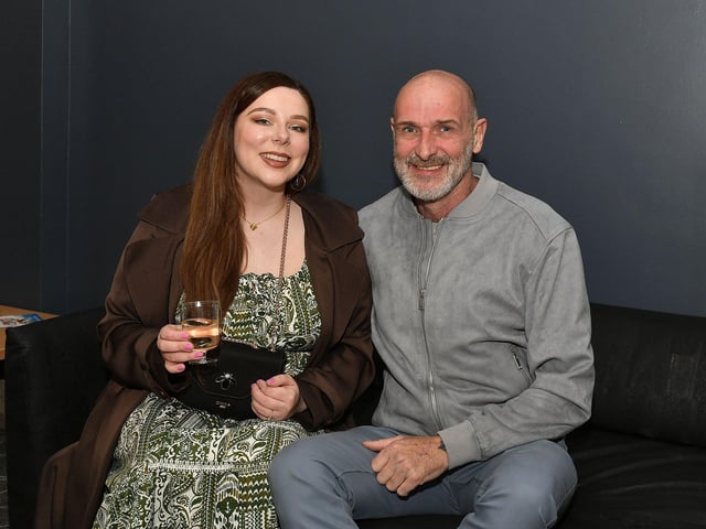 Shannon and John Harkin attended the opening night of the Grove Theatre Group's production of Annie at the Millennium Forum on Wednesday. Photo: George Sweeney