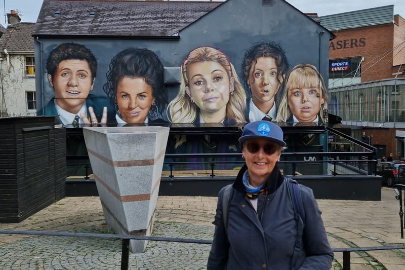 Margo Vaughan from Enniskillen was last in Derry 11 years ago and has watched some of the episodes. She said: "Unfortunately I haven't seen all the programme but I'll catch up with it I'm sure. I have seen quite a bit of it." Margo was pretty measured about the new awning: "If it's raining it's handy to just go in there, although it's a beautiful day today, but it would have been nicer maybe just to see the full uniform." It was great, she added, to see the young cast doing so well.