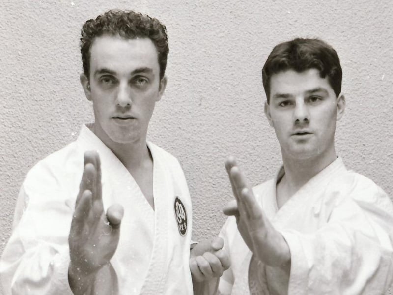 Buncrana Karate Club black belts.