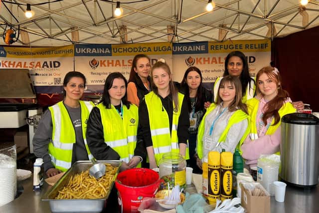 A Khalsa Aid event for relief for Ukrainian refugees.